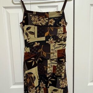Cider Earthy Patchwork Dress